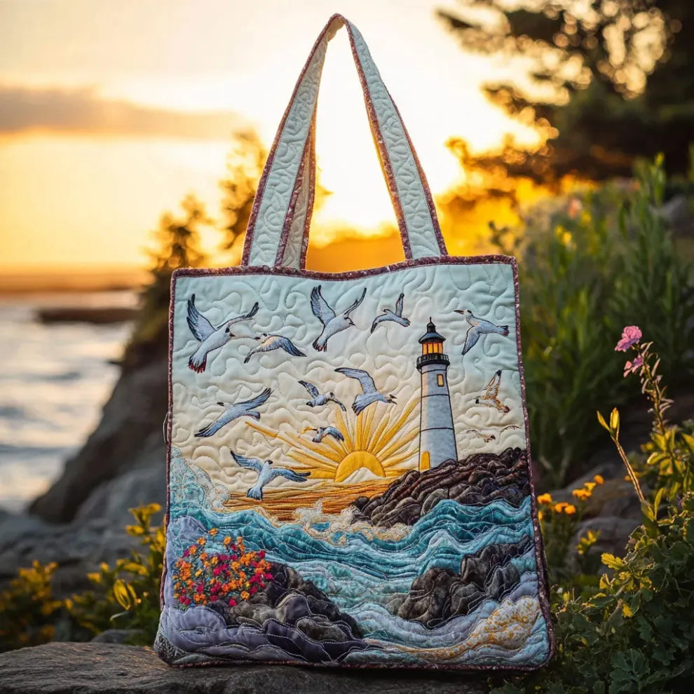 Seaside Light | Ručno izrađena prošivena torba
