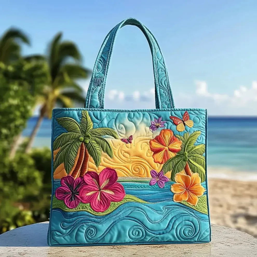 Island Breeze | Prošivena tote torba, izrađena ručno