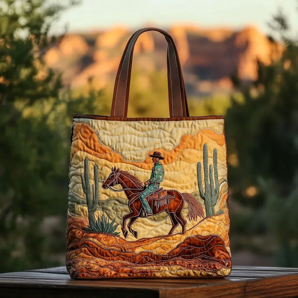 Desert Rider | Prošivena tote torba, ručno izrađena